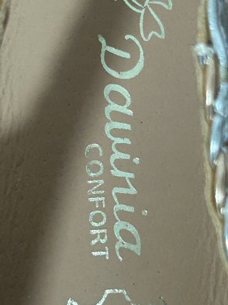 Sandalias Davinia Talla 36 Oro y Plata