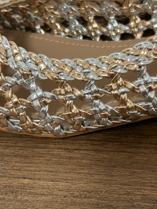 Sandalias Davinia Talla 36 Oro y Plata