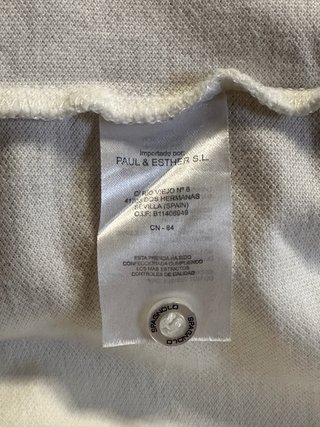 Polo SPAGNOLO blanco con detalles