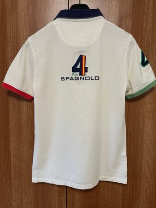 Polo SPAGNOLO blanco con detalles