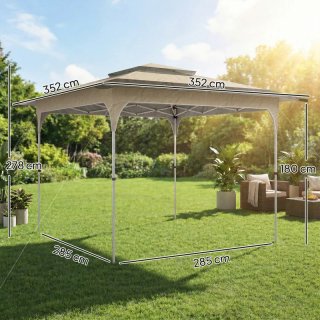 Carpa plegable 3.5x3.5m