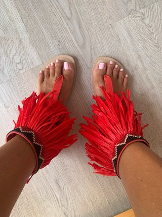 Sandalias Desigual Rojas Talla 38