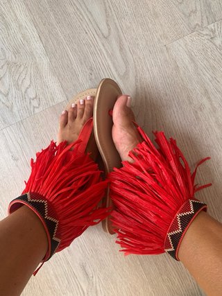 Sandalias Desigual Rojas Talla 38