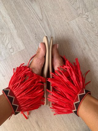 Sandalias Desigual Rojas Talla 38