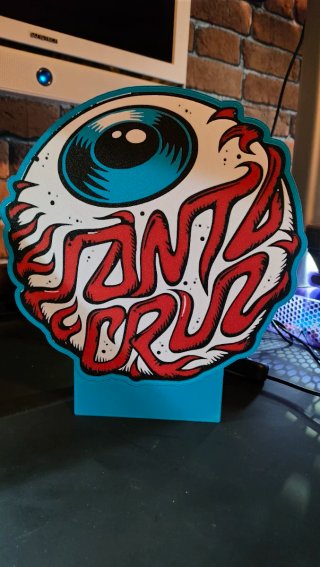 Lámpara Ojo Santa Cruz Retro 80s