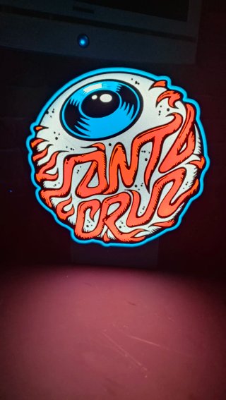Lámpara Ojo Santa Cruz Retro 80s