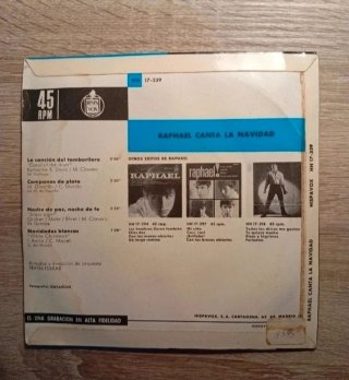 Vinilo EP 45 RPM  Raphael