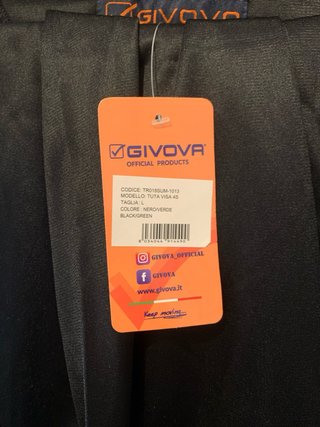 Chándal Givova Tuta Visa / Talla L / Nuevo
