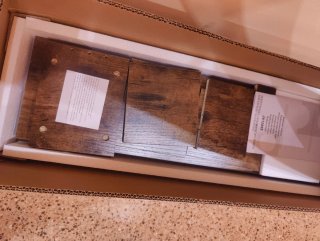 Mueble auxiliar madera estrecho
