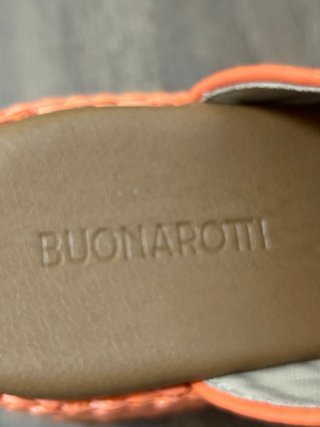 Sandalias Buonarotti Naranja Talla 38