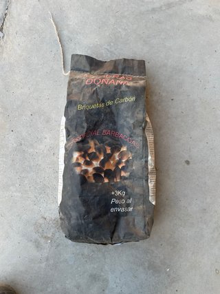 Carbon vegetal para barbacoas