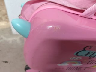 Maleta infantil trolley rosa