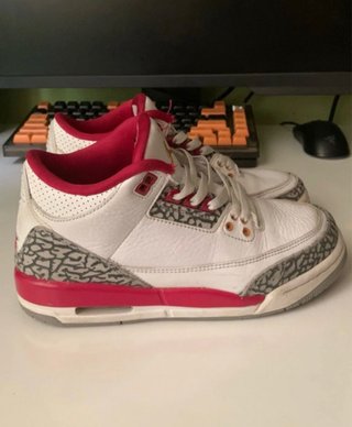Jordan 3 Cardinal GS Talla 38 EU / 6 US