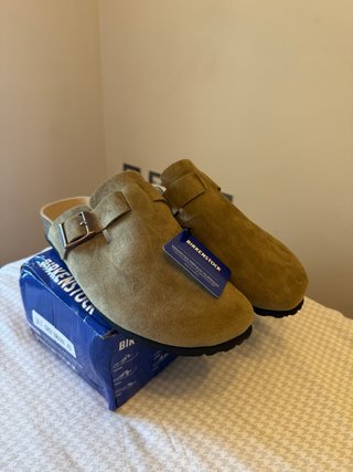 Birkenstock Boston Beige/Marrón Talla 43