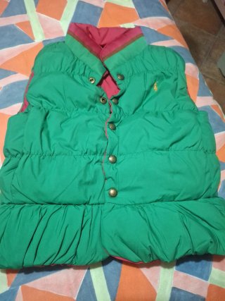 Chaleco Polo Ralph Lauren Verde y Rosa
