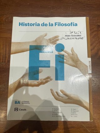Historia de la filosofía Bachillerato 2