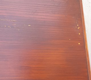 Conjunto mesa redonda y 6 sillas madera