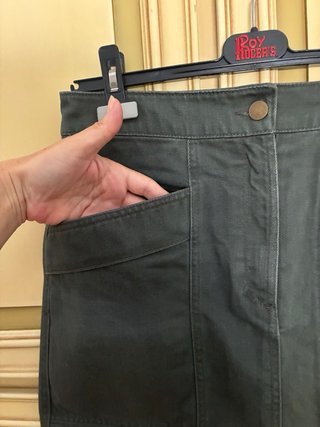 Gonna H&M verde militare