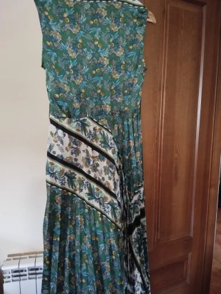Vestido plisado estampado floral