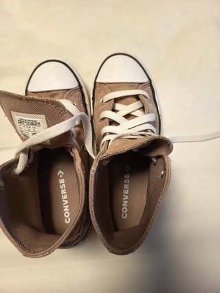 Converse niña beige/rosa