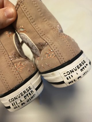 Converse niña beige/rosa