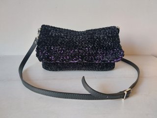 Bolso fiesta nuevo crochet negro