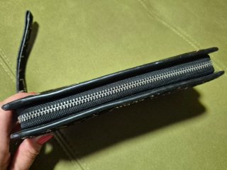 Cartera de mano con estampado