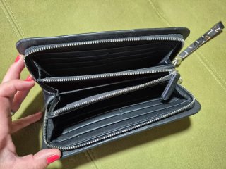 Cartera de mano con estampado