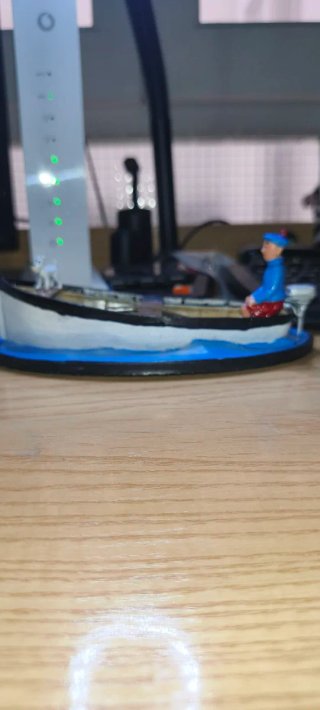 Figura Tintin Barco L'Île Noire