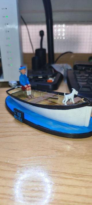Figura Tintin Barco L'Île Noire