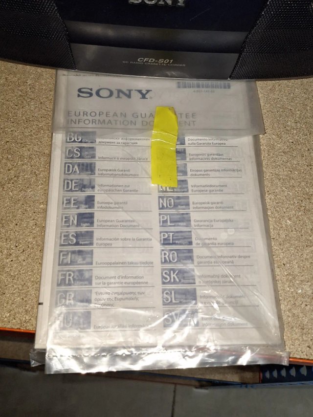 Radio CD Cassette Sony