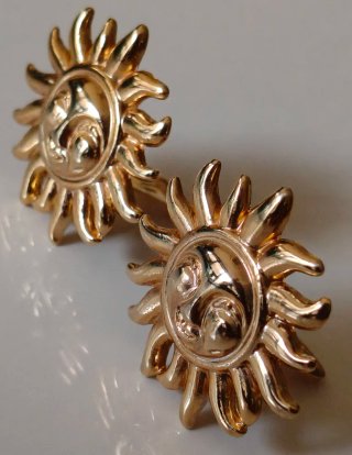 Icónicos pendientes Clip Sol Gianni Versace Dorado