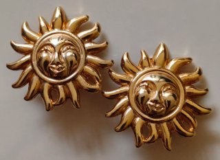 Icónicos pendientes Clip Sol Gianni Versace Dorado
