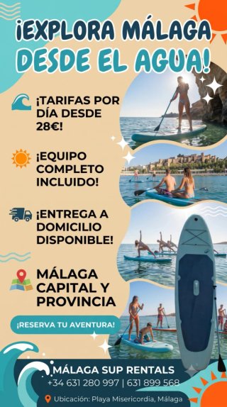 Alquiler de SUP en Málaga