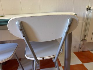 Mesa extensible cocina + 2 sillas