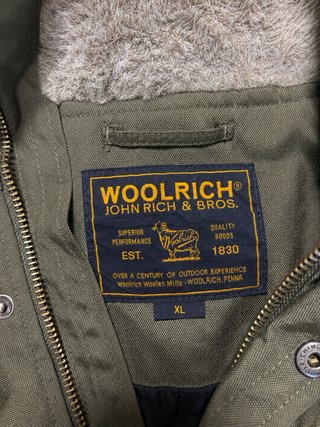 Cazadora Woolrich verde Talla L