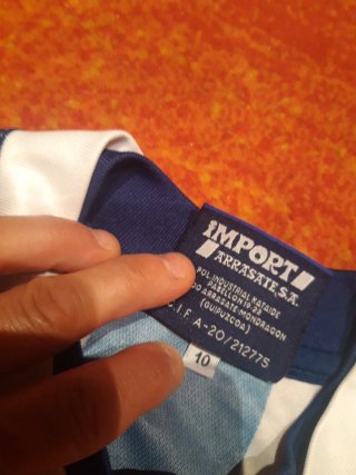 Camiseta Real Sociedad krafft Iñigo Talla 10