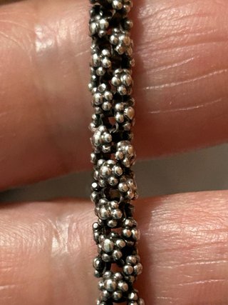 Pulsera de plata con cierre