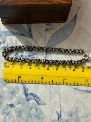Pulsera de plata con cierre