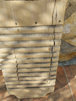 Tabla de lavar antigua de madera