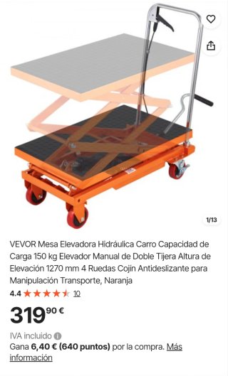 Carro Elevador Hidráulico VEVOR