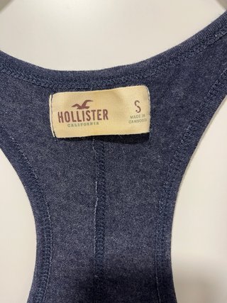 Camiseta tirantes Hollister azul S