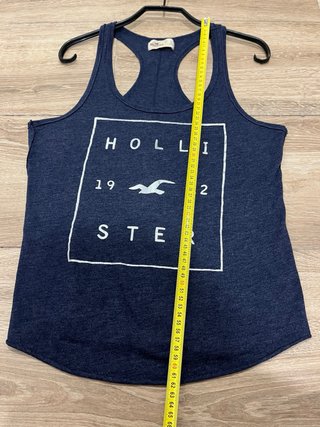 Camiseta tirantes Hollister azul S
