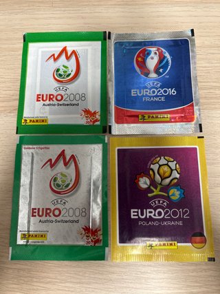 Lote 4 sobres Eurocopa Panini
