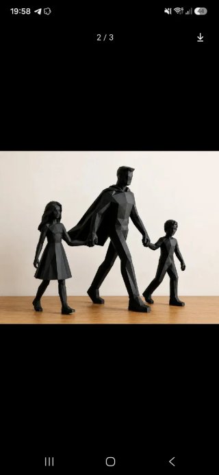 Statua padre e figli Estatua padre e hijos ama