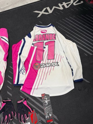 Traje Enduro Motocross MSR Blanco/Rosa