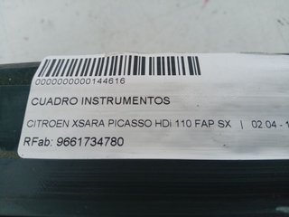 CUADRO INSTRUMENTOS CITROEN XSARA PICASSO HDi 110 FAP SX