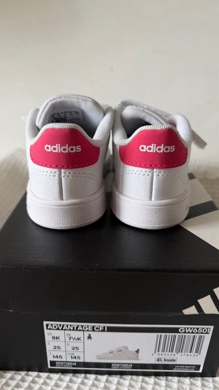 Adidas Advantage Rosa Criança Tamanho 25