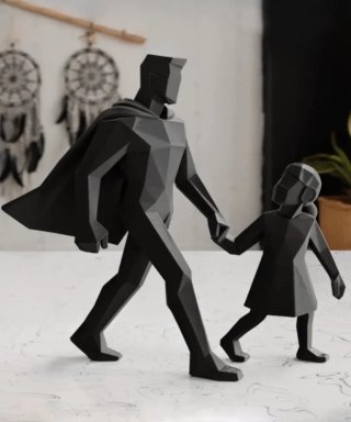 Statua Padre Figlia Estatua de padre e hija ama