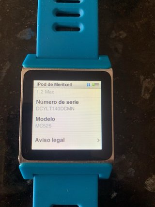 Apple iPod Nano MP3 Reloj Azul/Plata